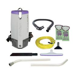 ProTeam Super Coach Pro 10 Backpack Vacuum 107304 with 1.5 inch Xover Floor Tool Kit B 107098