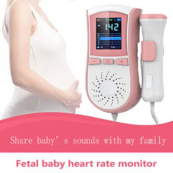 Doppler fœtal bébé moniteur de battement de coeur Portable ultrasons Doppler bébé moniteur de fréquence cardiaque pour nouvelle maman