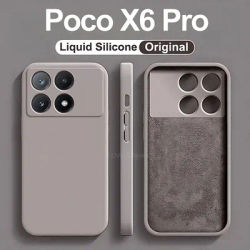 Poco X6 Prо Poco X6 Case Square Liquid Silicone Phone Cases For Xiaomi Poco X6 Prо Poco X 6 Pro