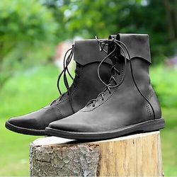 Medievale Rinascimento Scarpe Costume Per uomo Unisex Celtico Costumi da pirata Fantasia Halloween Carnevale Mascherata Festa / Sera LARP Fiera Rinascimentale Adulti Scarpe
