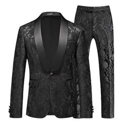 Disco Anni '80 Pantaloni Abiti Completi Blazer Disco Tinta unica Costume Per uomo Mascherata Performance Feste Club Adulti Cappotto Pantaloni
