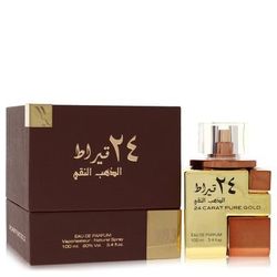 Lattafa 24 Carat Pure Gold For Men By Lattafa Eau De Parfum Spray (unisex) 3.4 Oz