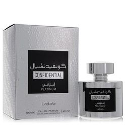 Lattafa Confidential Platinum For Men By Lattafa Eau De Parfum Spray (unisex) 3.4 Oz