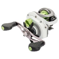 Lew's MACH 1 SS Baitcast Reel 7+1 Bearings 7.5-1 Ratio Graphite Frame and Sideplate Shallow Spool Multi-Setting Brake Combat Grips RH Retrieve