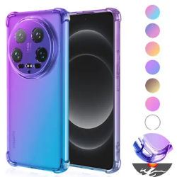 Gradient TPU Case for Xiaomi 15 Ultra 14 Ultra Mi 13 Protective Cover Shockproof Transparent Capa Fundas Coque