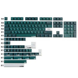 GMK Taiga Keycaps Russian 142 Keys Cherry Profile PBT Full Sets DYE Subbed GMK Clone Keycap For Mx Switches Mechanical Keyboard