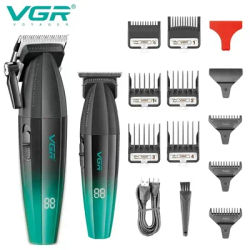 VGR Hair Trimmer Professional Barber Hair Cutting Machine Precision Hair Clipper Haircut Beard Grooming Trimer for Men V-003