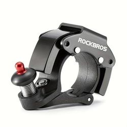 TEMU Rockbros Bike , Aluminum Alloy Portable And Lightweight Loud Safety Sound Alarm, For Mountain And Road Bikes, Cycling Accessory With