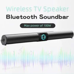 BS-55 100W barre de son TV haut-parleurs Bluetooth sans fil Portable HomeTheater Surround Boombox Radio FM prend en charge USB, Coaxial, AUX-IN