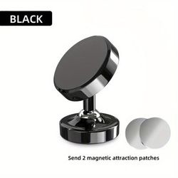 TEMU Magnetic Phone Mount For Gym & Car - Strong N50 Magnet, No Tools Required, Blackfence Fitness Equipment, Gym Equipment|sleek Metallic Finish|durable Aluminum Alloy, Gym Accessorie