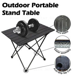 Outdoor Folding Table Lightweight Portable Camping Egg Roll Table Ultra-Light Aluminum Alloy Folding Desk Camping Table