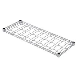 Quantum Food Service 1436WSC Chrome Wine Cradle Shelf - 36"W x 14"D, Silver