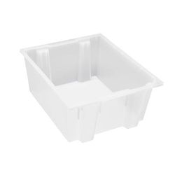 Quantum Food Service SNT225CL Stack & Nest Shelf Tote - 23 1/2" x 19 1/2", Clear