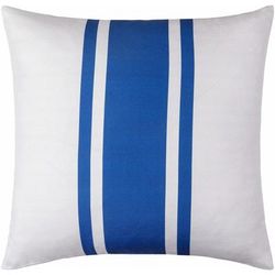 Alecia 22" Square Modern Off White/Navy Outdoor Throw Pillow - Boutique Rugs