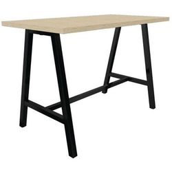 Table Haute 160x80 Chêne Fil Noir Cohesion - Buronomic