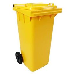 poubelle full color - 120 l - jaune - manutan