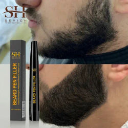 Waterproof Beard Pen Beard Filler Pencil And Brush Beard Enhancer Lasting Repair Moustache Coloring Shaping Tools Hair Pencil