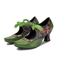 Retrò Vintage Rococò Barocco Scarpe Mary Jane Tacchi grossi Tacchi grossi Costume Per donna Reale Carnevale di Venezia Adulti Scarpe