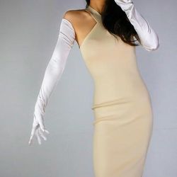 Guanti da opera Guanti lunghi Guanti da sera Guanti Lunghi Anni Ruggenti Anni 1920 Retrò Vintage Poliestere Per Ragazza Flapper Cosplay Carnevale Per donna Bigiotteria Gioielleria di moda