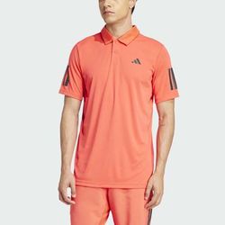 adidas Club 3-Stripe Polo 2025 Men's Tennis Apparel Semi Lucid Red