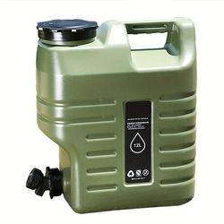 TEMU New 12l Outdoor Water Storage Bucket With Faucet, Large Capacity Drinking Water Bucket, Car Storage Bucket, Camping Water Bucket