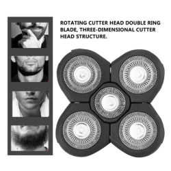 Electric Beard Shaver 5 Blade Rotating Head Waterproof Accessory Replacement Waterproof Shaver Blade Electric Shaver Replacement