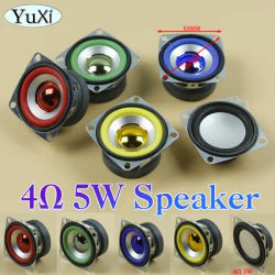 1Pc 5W 4Ohm haut-parleur pleine fréquence carré Bluetooth Audio Radio haut-parleur magnétique