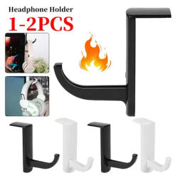 Support pour écouteurs de jeu, 1 à 2 pièces, support pour moniteur d'ordinateur, Base pour casque d'écoute, support à coller, accessoires pour tous les auriculaires