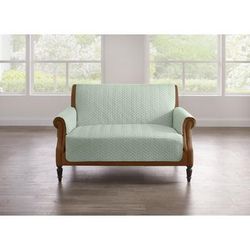 Loveseat Herringbone Pet Protector by BrylaneHome in Seafoam