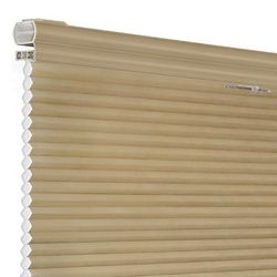 Wide Width Cordless Top-Down Honeycomb Cellular Pleated Shade by BrylaneHome in Wheat (Size 27" W 64" L)