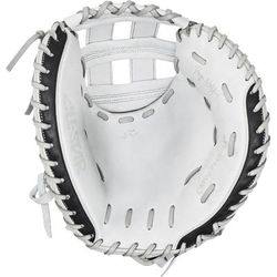 All Star PHX Paige Halstead 33" Fastpitch Softball Catcher's Mitt - Right Hand Throw White/Black
