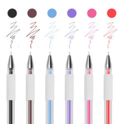 6 color Mark Pen Non-toxic Ink Medic Surgical Skin Marker Pen For Permanent Makeup Microblading Eyebrow Tattoo Positioning