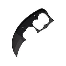 Red Horse Knife Works The Malice Black Karambit Knife 6in Overall 2.25in Black Finish D2 Tool Steel Blade Black G10 Handle Kydex Sheath RH029 BLACK