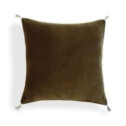 Cuscino cotone marrone rovere 50x50 cm