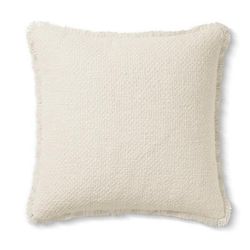 Calla Woven Pillow - Ivory - Grandin Road
