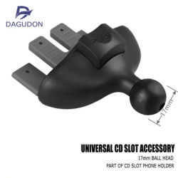 CD Slot Mount Base for Car Mobile Phone Holder Universal 17mm Ball Joint CD Slot for Car Cell Phone