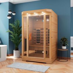 Randolph Morris Hemthorne 47 Inch Hemlock Infrared Sauna RMHS021HB