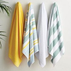 Set of 4 Summer Stripe Beach Towels - Aruba - Frontgate Resort Collection™