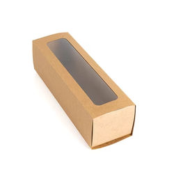 Kraft Two Piece Paper Boxes 8 1/4" x 2 1/2" x 2 1/4" 25 pack MBS9K