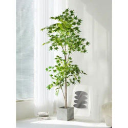70-140cm Artificial Maple Tree Fake Japanese Plants Tall Maple Branch Silk Chicken Claw Maple Leafs For Home Garden Room Decor