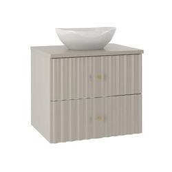 Mobile bagno con lavabo effetto legno cachemire 60cm