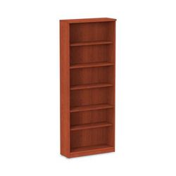 Alera VA63-8232MC Valencia Series Bookcase, Six-Shelf, 31 3/4w x 14d x 80 1/4h, Medium Cherry