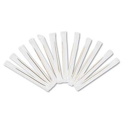 Royal RPP RIW15 Cello-Wrapped Round Wood Toothpicks, 2 1/2", Natural, 1000/Box, 15 Boxes/Carton - Case of 15000