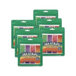 TPG Creations Zen Strips, Bumpy Gradient Classpack, Assorted Colors, 24/Set, 6 Sets/Carton (TPG854246)