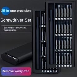 TEMU A Set Of 24-in-1 Multi-functional Precision Screwdriver Sets, Suitable For Mobile Phone Tablet Disassembly And Repair Tools, Including Screw Heads