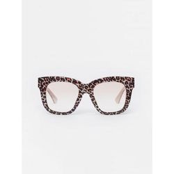 J.McLaughlin Women's Jaden Readers in Leopard Dark Brown Leopard, Size 3