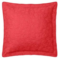 Anna Euro Sham by BrylaneHome in Soft Geranium (Size EURO)