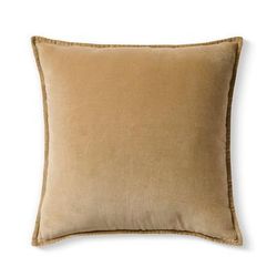 Vienna Velvet Pillow - Tan - Grandin Road