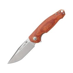 Viper Katla Folding Knife by Jesper Voxnaes 3.25in Satin Bohler M390 Stainless Tanto Blade Pau Rose Wood Handle V5985PR