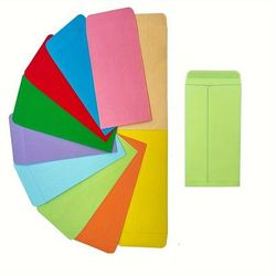"TEMU 100pcs Coin Envelopes 2.25x3.5" - Paper Mini Pouches For Seeds, Jewelry & Gift Cards - , Assorted Colors, Seed Storage, Key Envelopes, Brown"